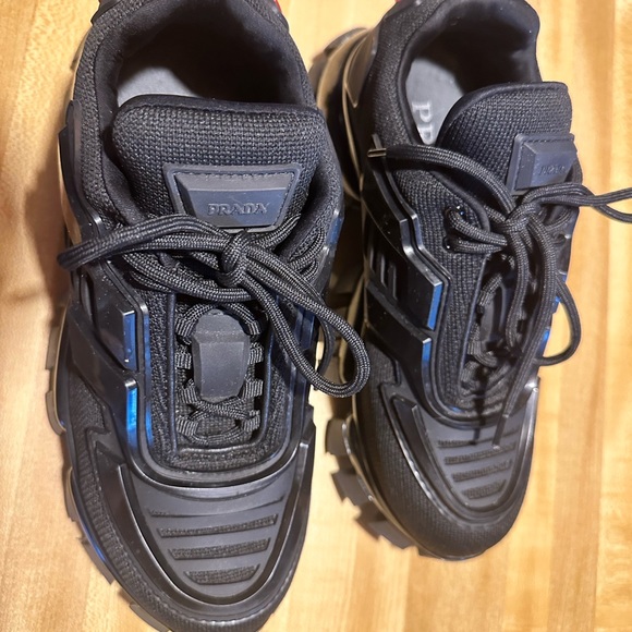 Prada Cloudbust Thunder Technical Fabric sneakers Black Size 40 Women size 10 US - Picture 6 of 15